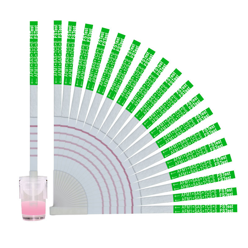 β-Lactams+Tetracyclines+ Sulfonamides+Aflatoxin M1  Rapid Test Strip